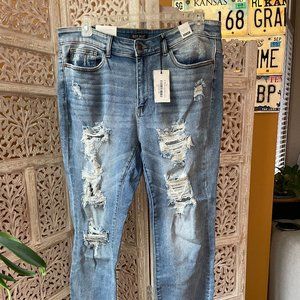 Judy Blue Yo Mama High Waist Boyfriend Cut - Size 18W